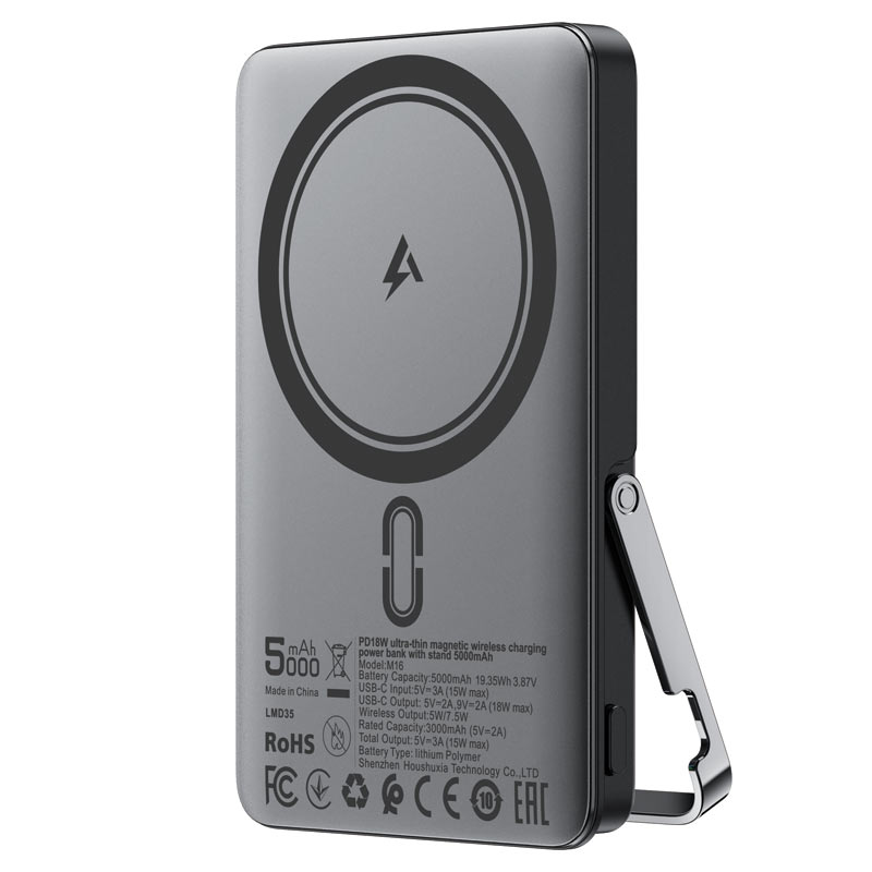 Acefast M16 5000mAh Magnetic Wireless Power Bank – 18W PD - Saif Al Najmi KwWireless Power BanksACEFASTSaif Al Najmi KwAcefast M16 5000mAh Magnetic Wireless Power Bank – 18W PD